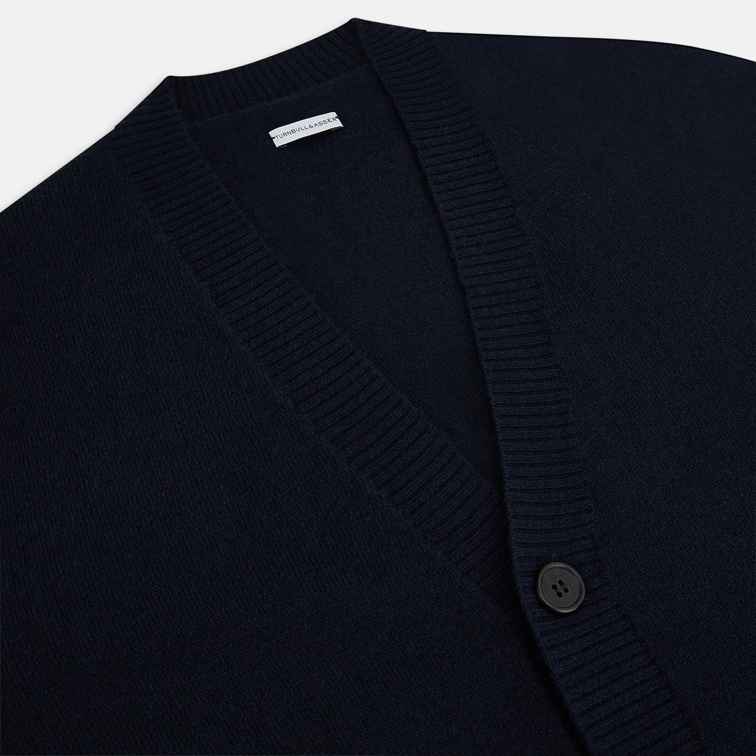 View 2 of product Navy V-Neck Cashmere Cardigan