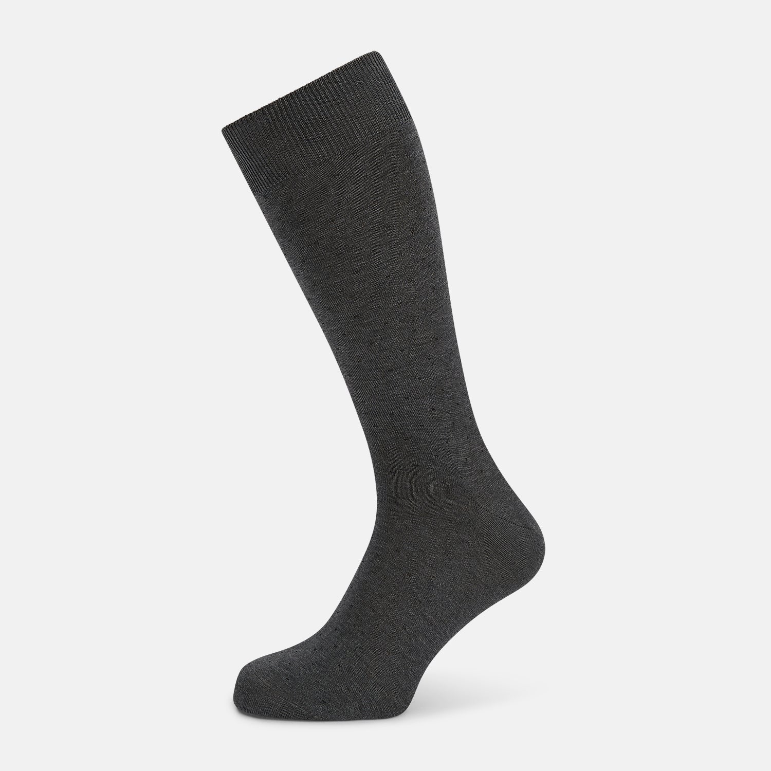 View 1 of product Dark Steel/Navy Polka Dot Mid-Length Socks