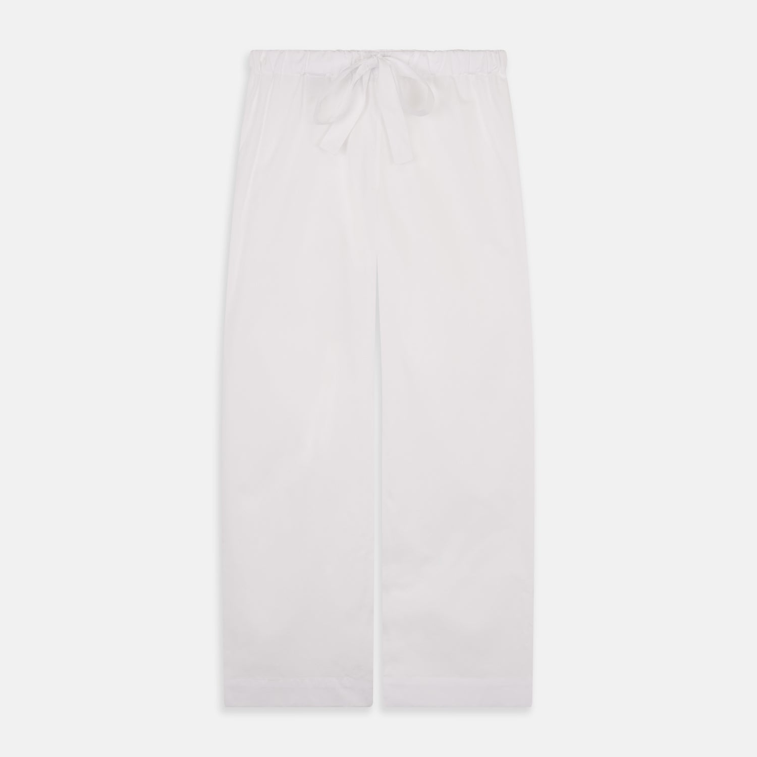 View 5 of product Women's Harriet Plain White Cotton Pyjama Set