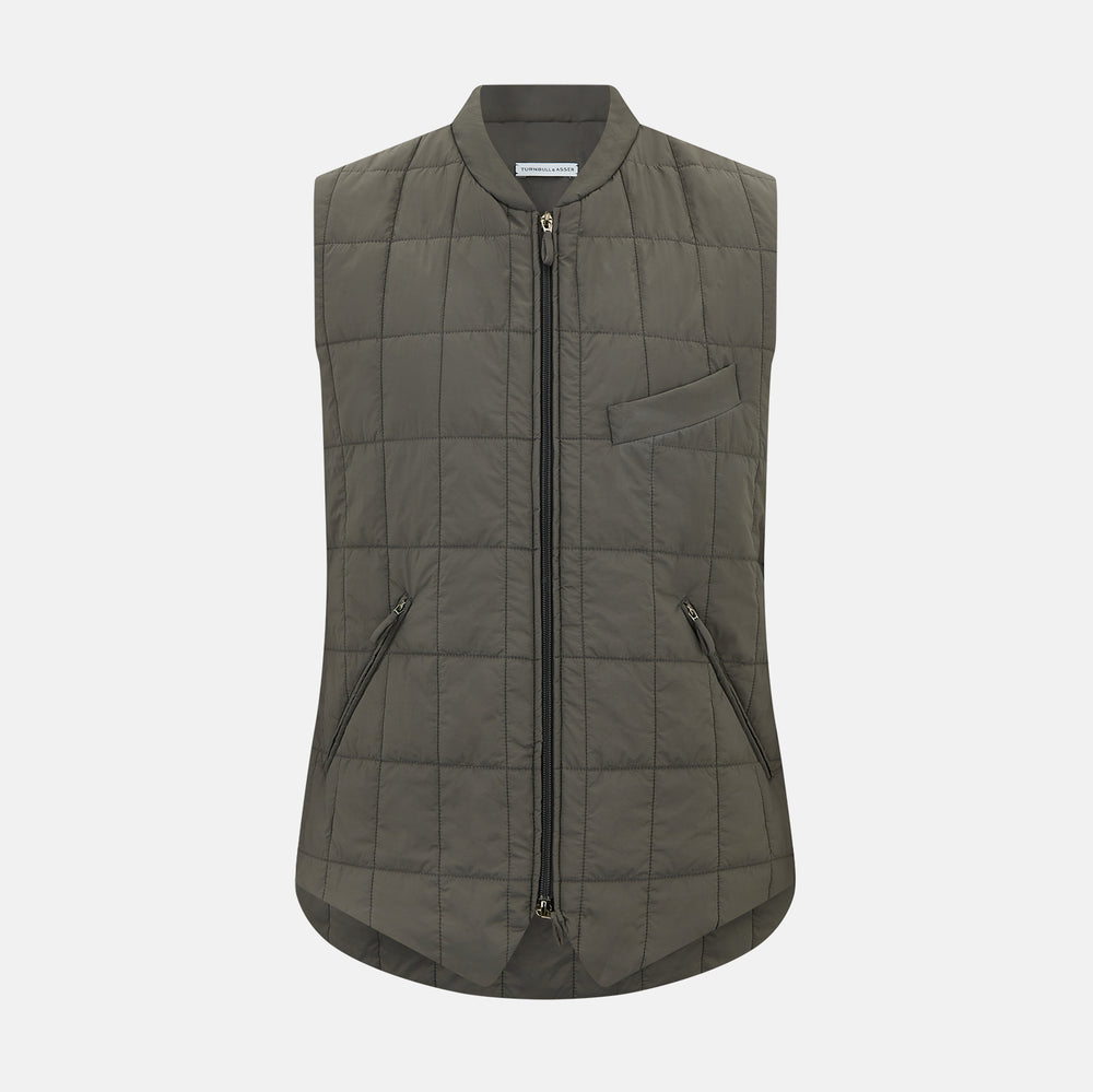 Shadow Grey Quilted Gilet
