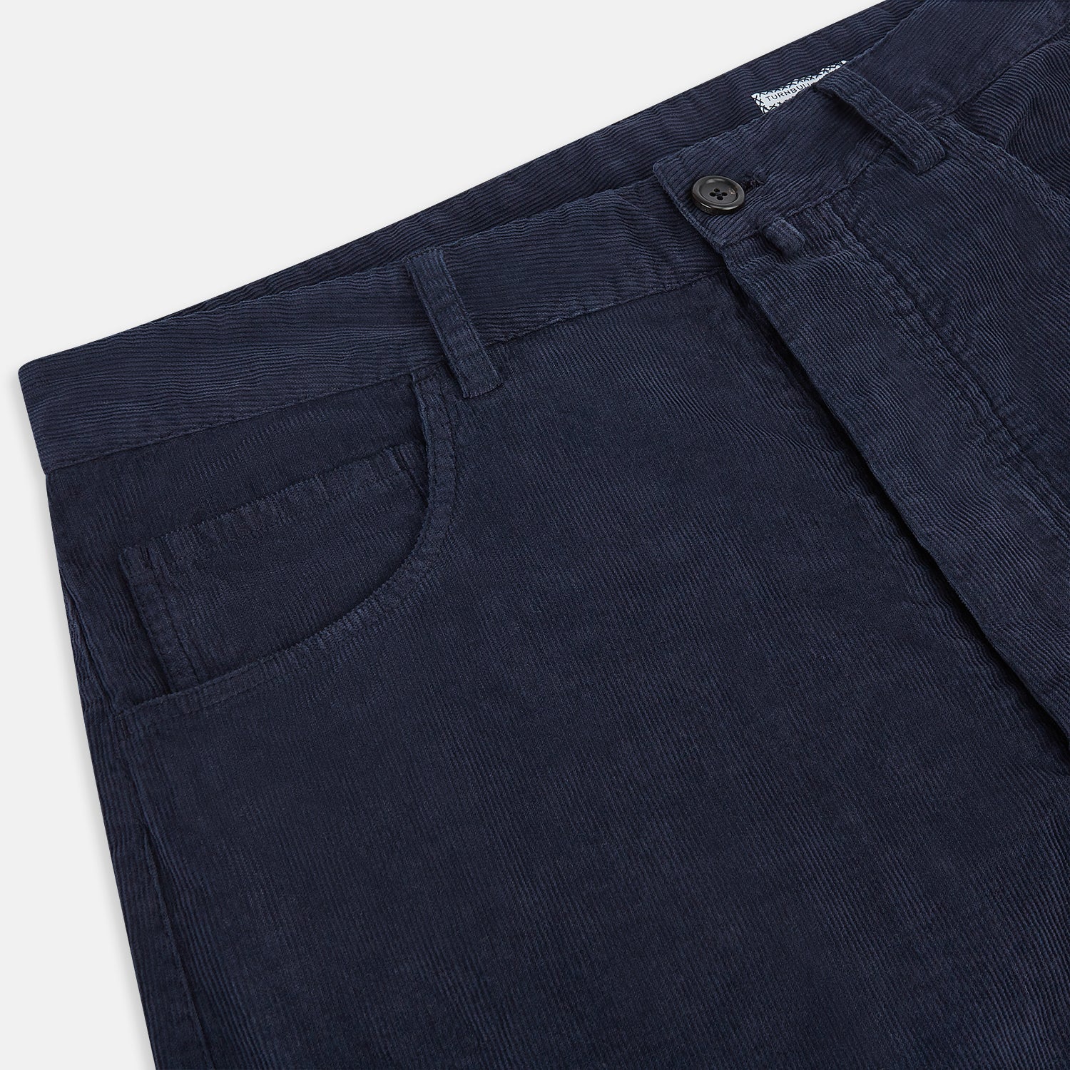 View 2 of product Light Navy Corduroy Charles Trousers