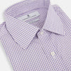 Purple Micro Shadow Check Mayfair Shirt