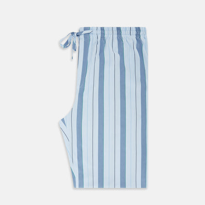 Blue Multi Stripe Pyjama Trousers Image 3