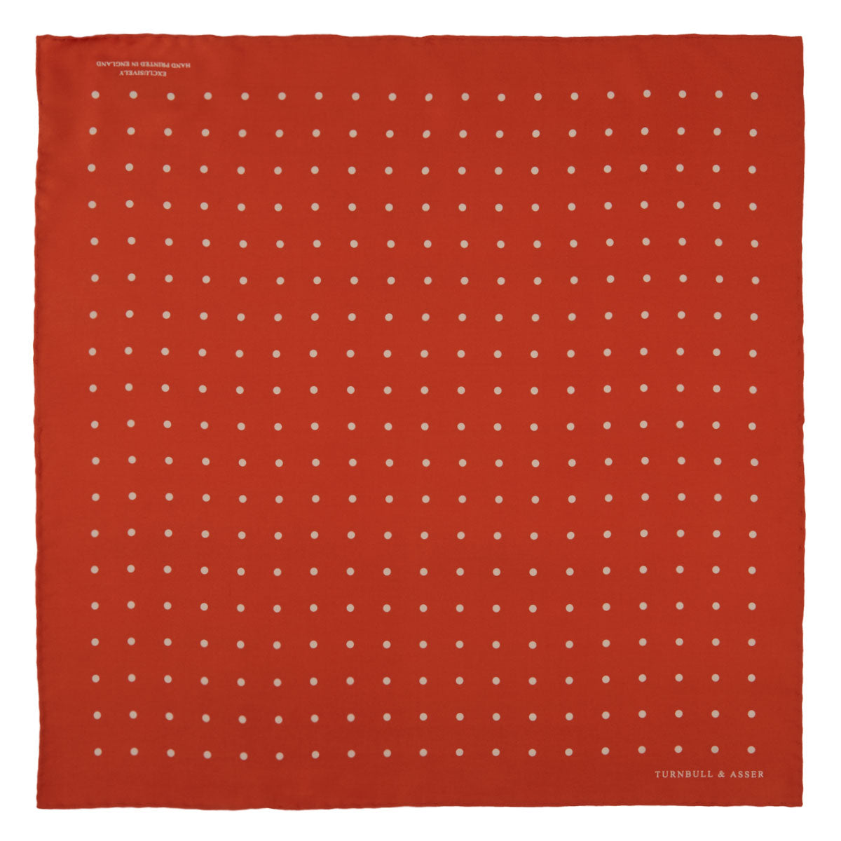 View 2 of product Orange Spot Silk Pocket Square