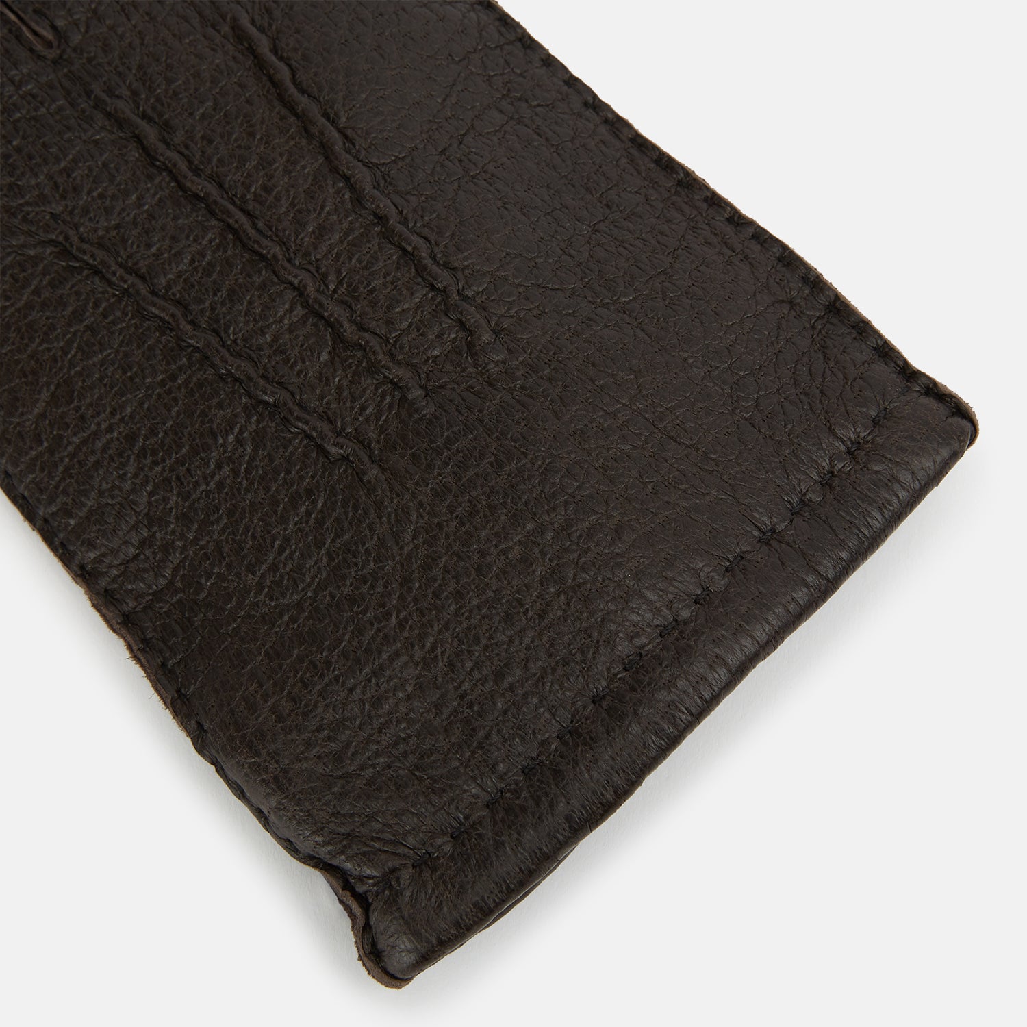 View 2 of product Dark Chocolate Cashmere-Lined Peccary Leather Gloves