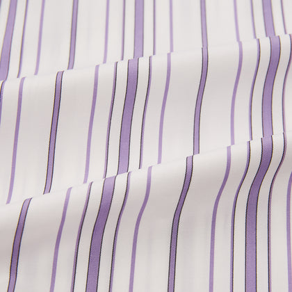 Purple Multi Stripe Mayfair Shirt Image 5