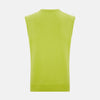 View 3 of product Lemon Green Cashmere V-Neck Vest