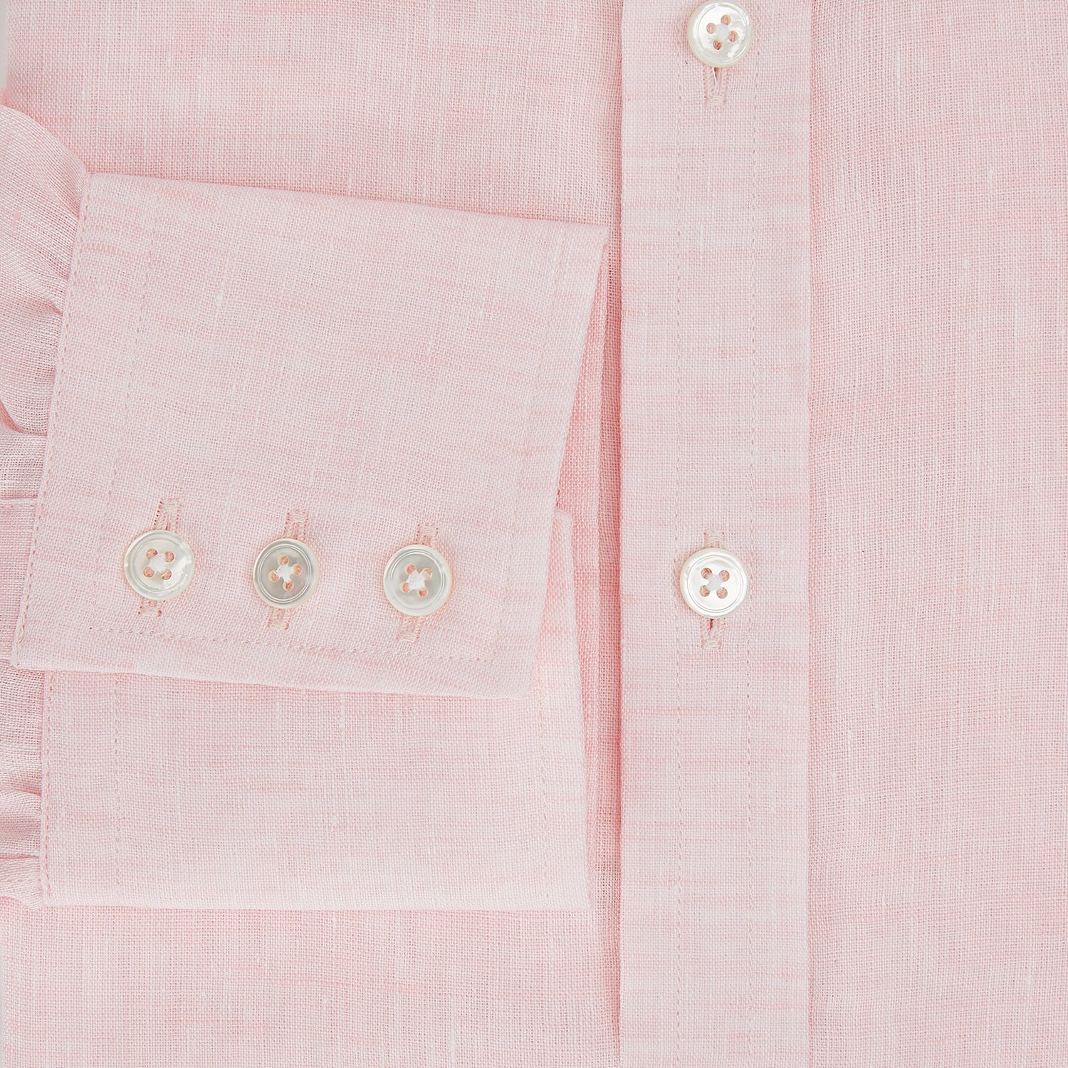 View 4 of product Pale Pink Linen Mayfair Shirt