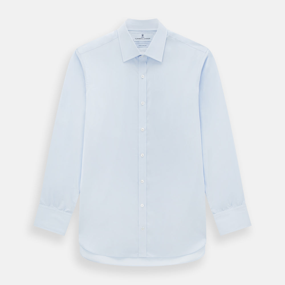 PALE BLUE COTTON REGULAR FIT MAYFAIR SHIRT