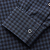 View 4 of product Navy Check Cotton Weekend Fit Blake Shirt