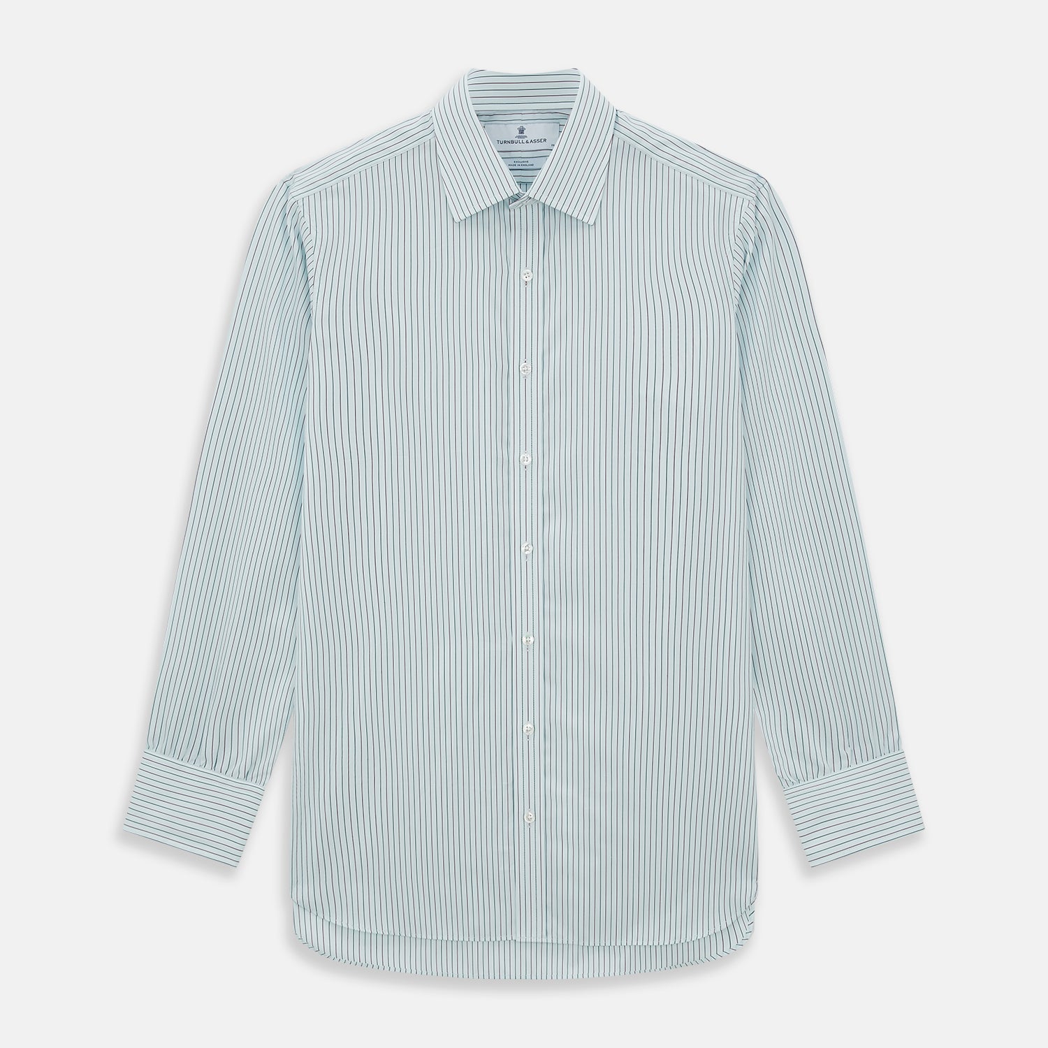 View 1 of product Green and Burgundy Pinstripe Mayfair Shirt