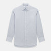 View 1 of product Blue and Brown Ticking Stripe Mayfair Shirt