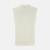 View 3 of product Cream Fine Merino V-Neck Vest