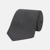 View 1 of product Black and White Spot Printed Silk Tie