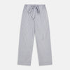 View 5 of product Pale Blue Multi Stripe Cotton Quin Pyjamas