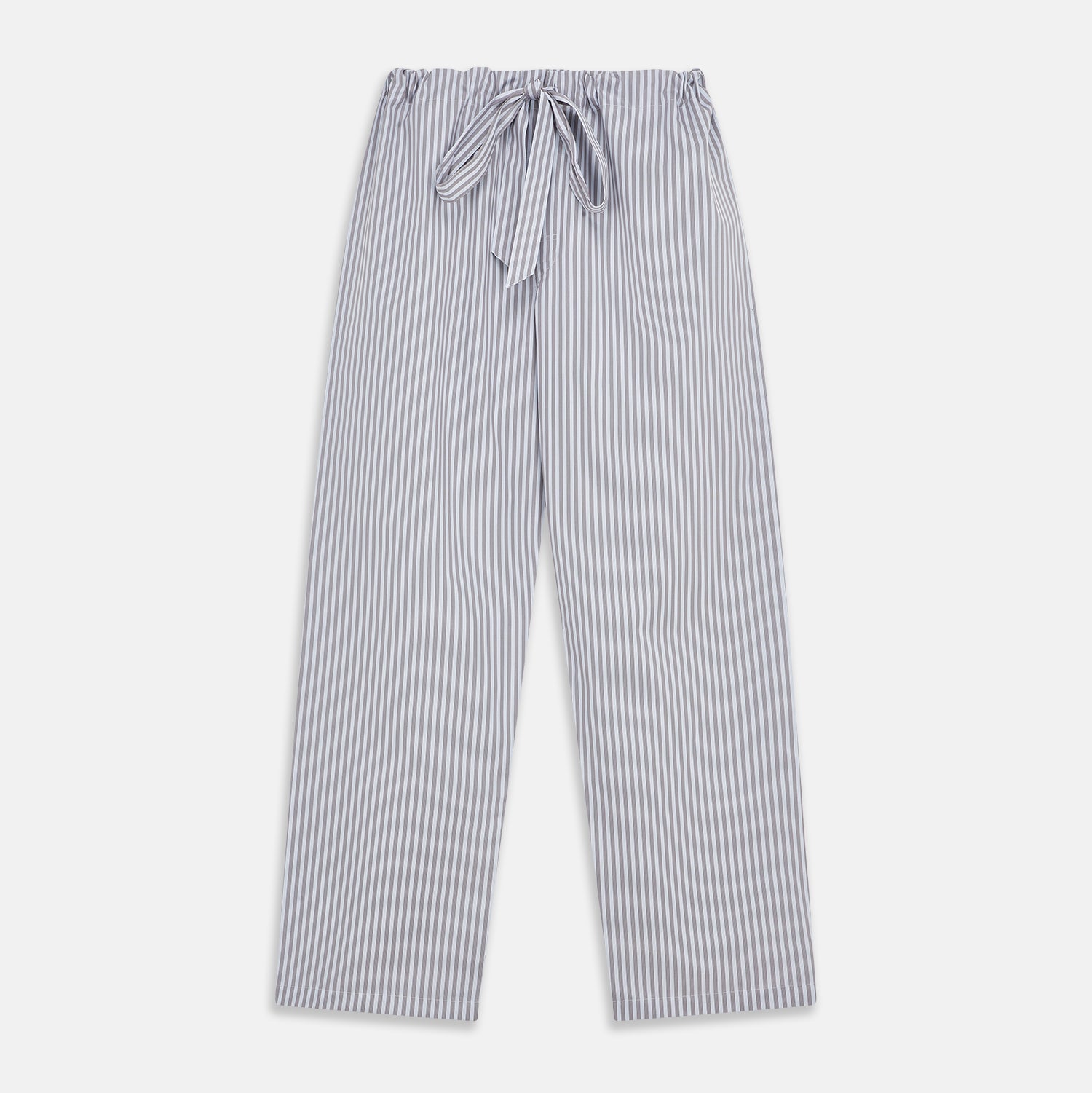 View 5 of product Pale Blue Multi Stripe Cotton Quin Pyjamas