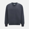 Grey Cashmere Round Neck Jumper