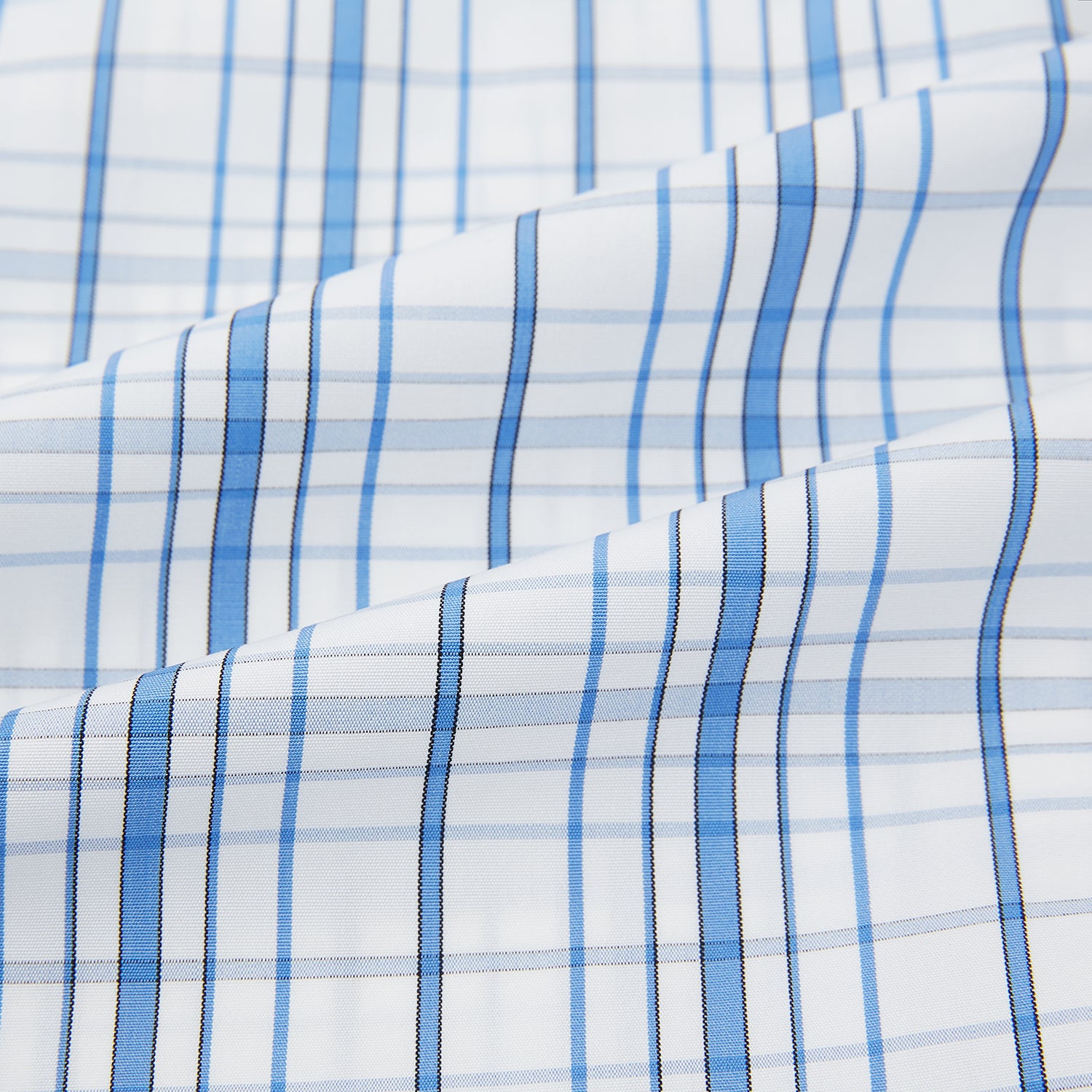 View 6 of product Blue Plaid Check Mayfair Shirt