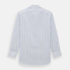 View 6 of product Blue Fine Multi Pinstripe Mayfair Shirt