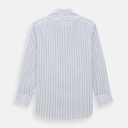 Blue Fine Multi Pinstripe Mayfair Shirt Image 5