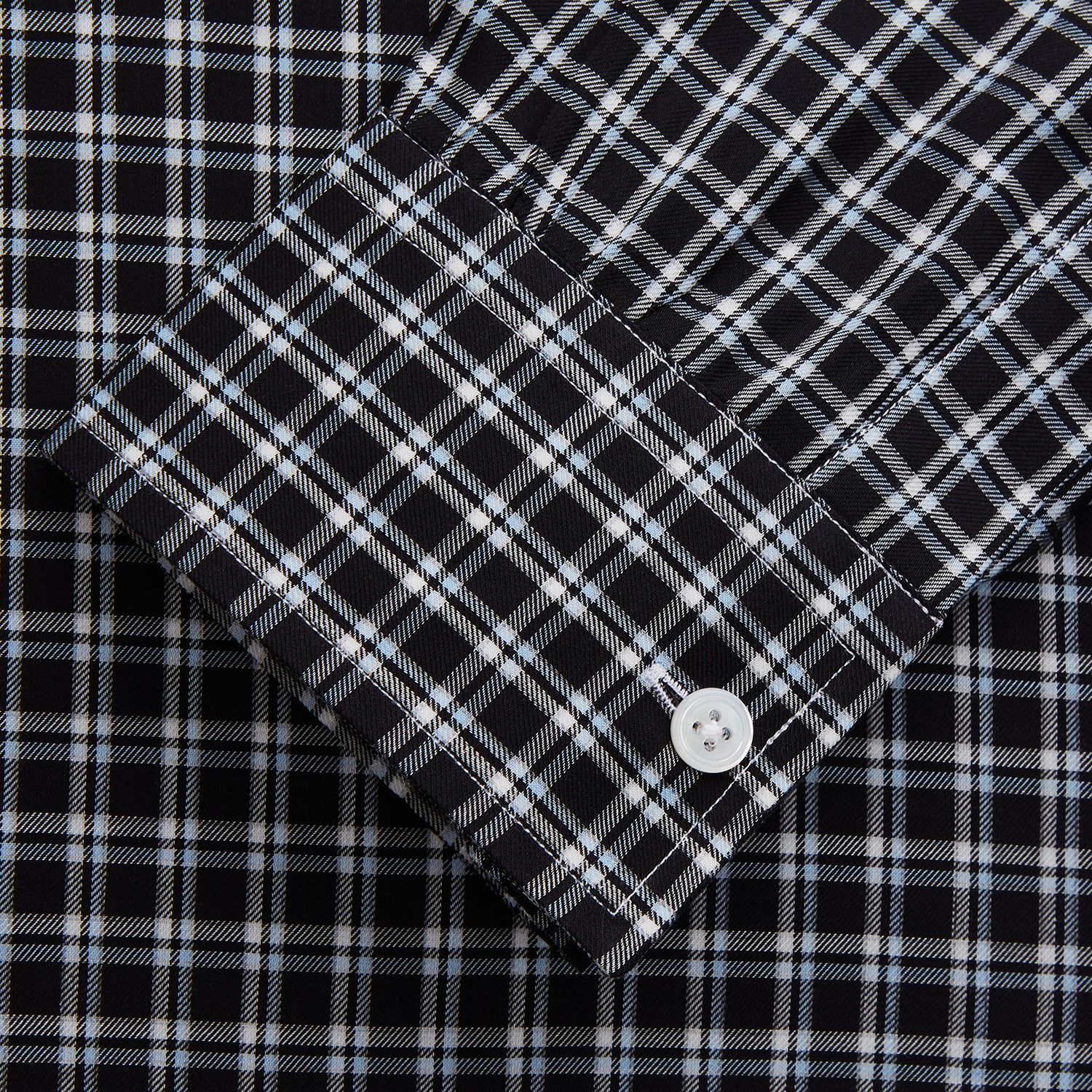 View 2 of product Black Multi Check Cotton Blend Weekend Fit Hayne Shirt