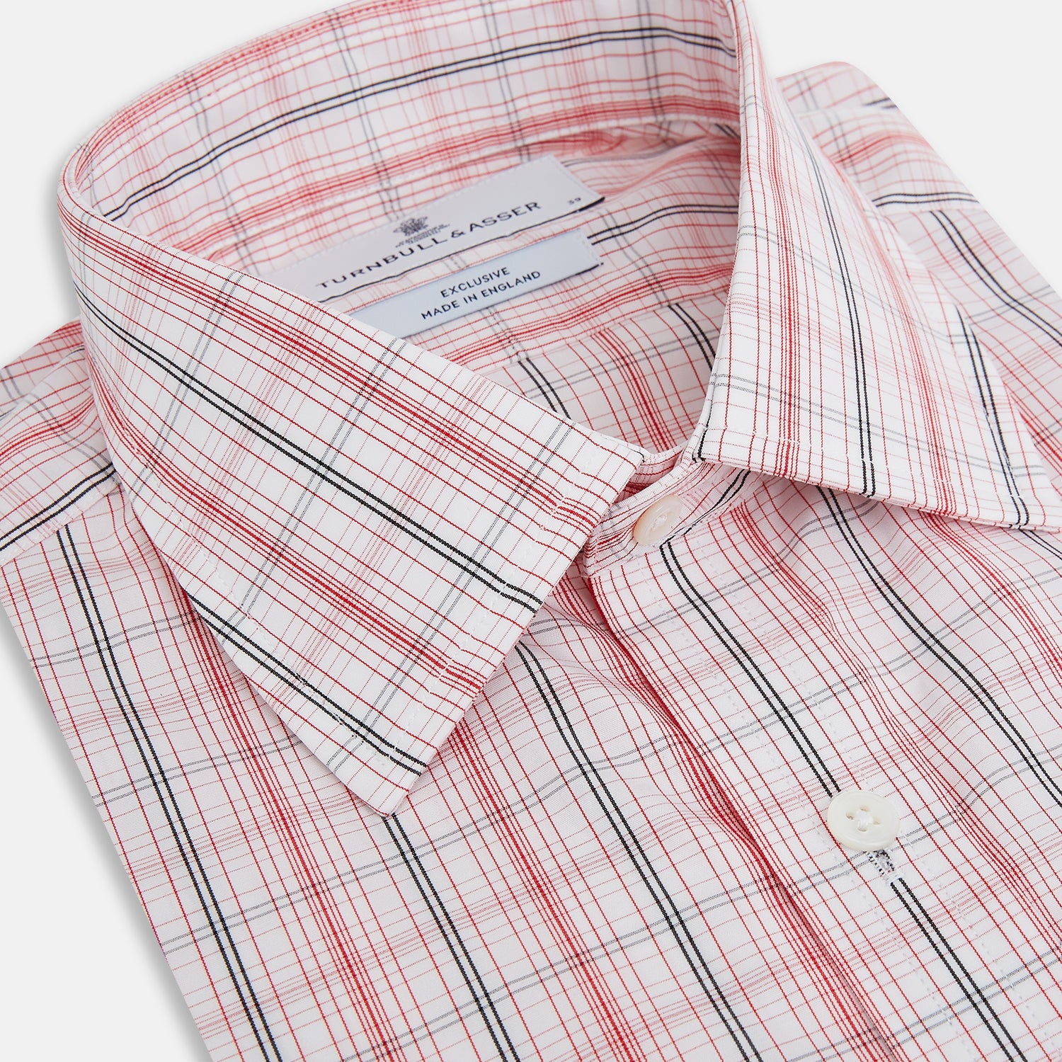 Red Multi Check Mayfair Shirt