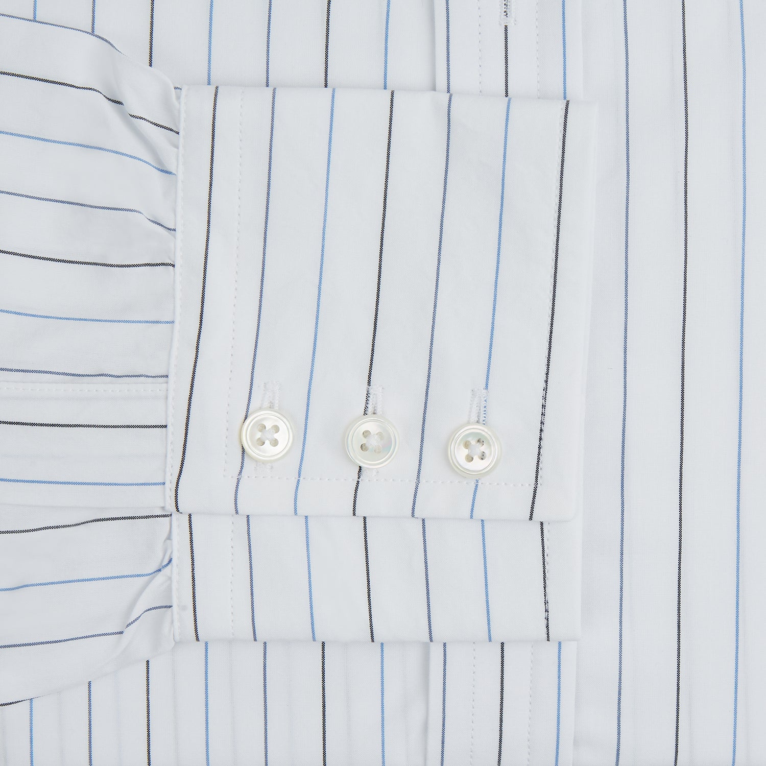 View 4 of product Blue Wide Pinstripe Mayfair Shirt