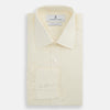 View 4 of product Cream Cotton Shirt with T&A Collar and 3-Button Cuffs