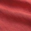 View 6 of product Plain Red Linen Weekend Fit Shirt with Stand Collar