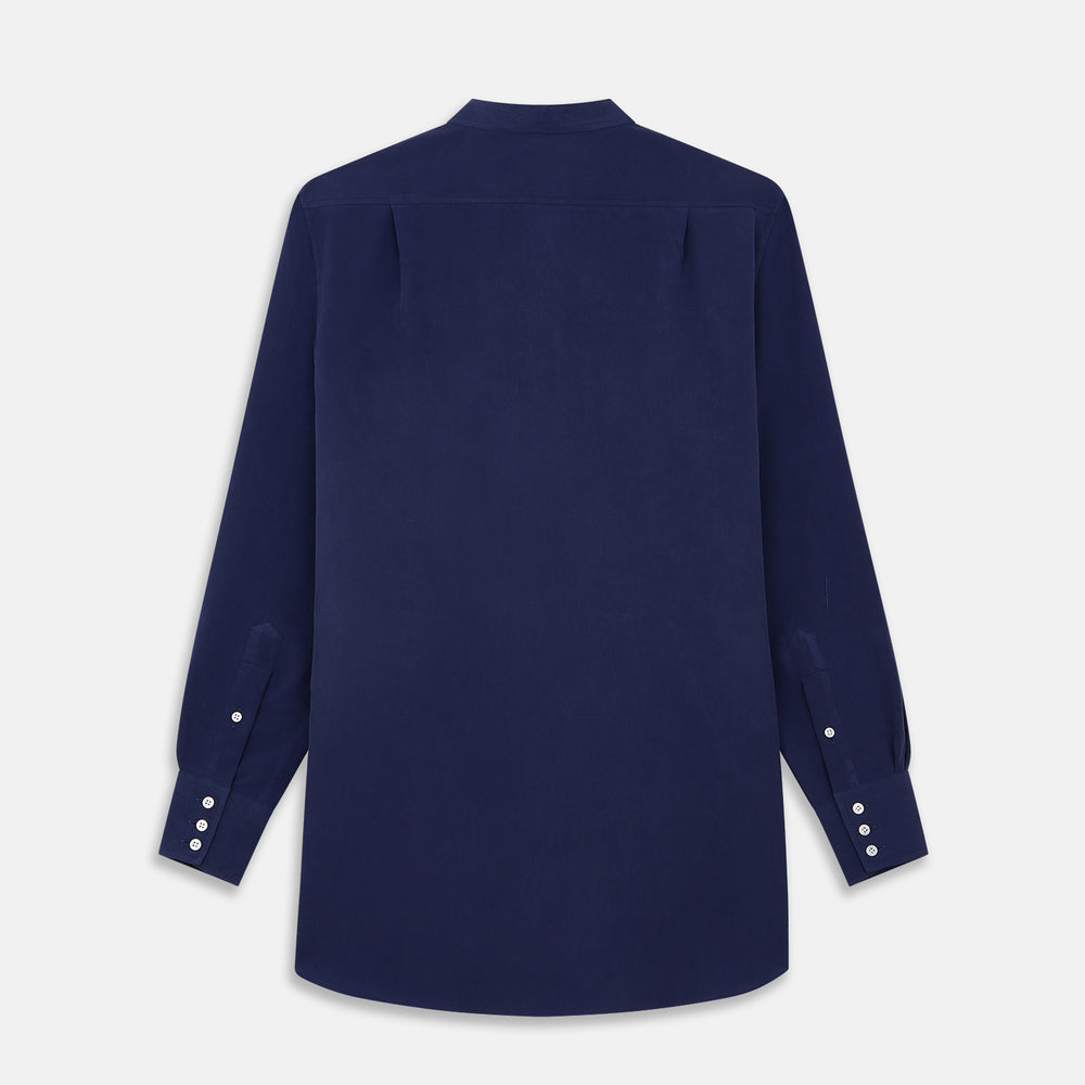 Blue Soft-touch Silk Lauren Shirt