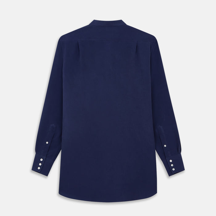 Blue Soft-touch Silk Lauren Shirt Image 2