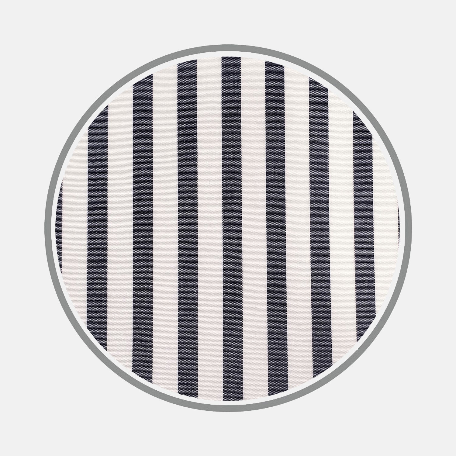 View 1 of product Black Candy Stripe Cotton Fabric