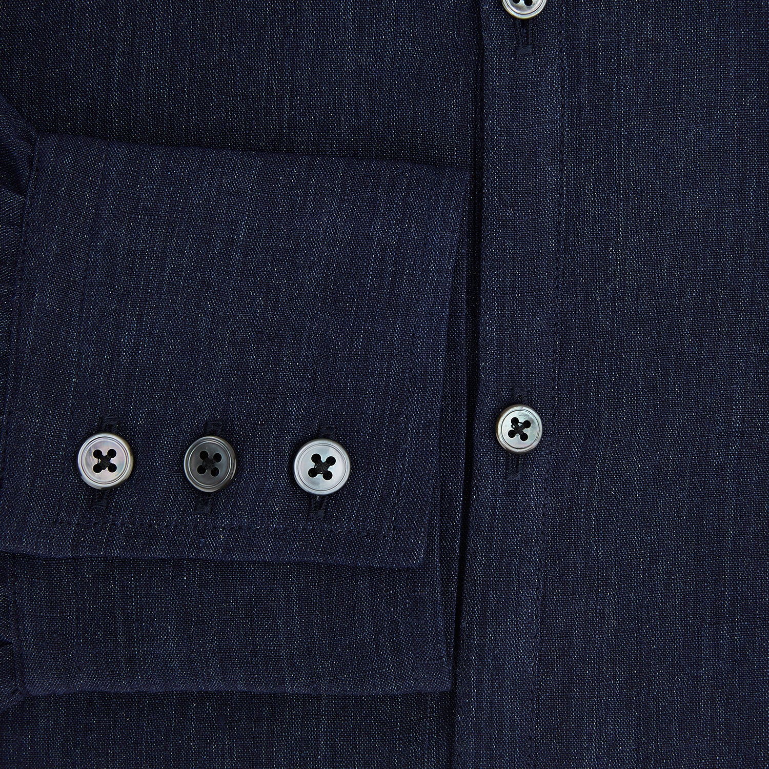 View 4 of product Navy Linen Westminster Shirt