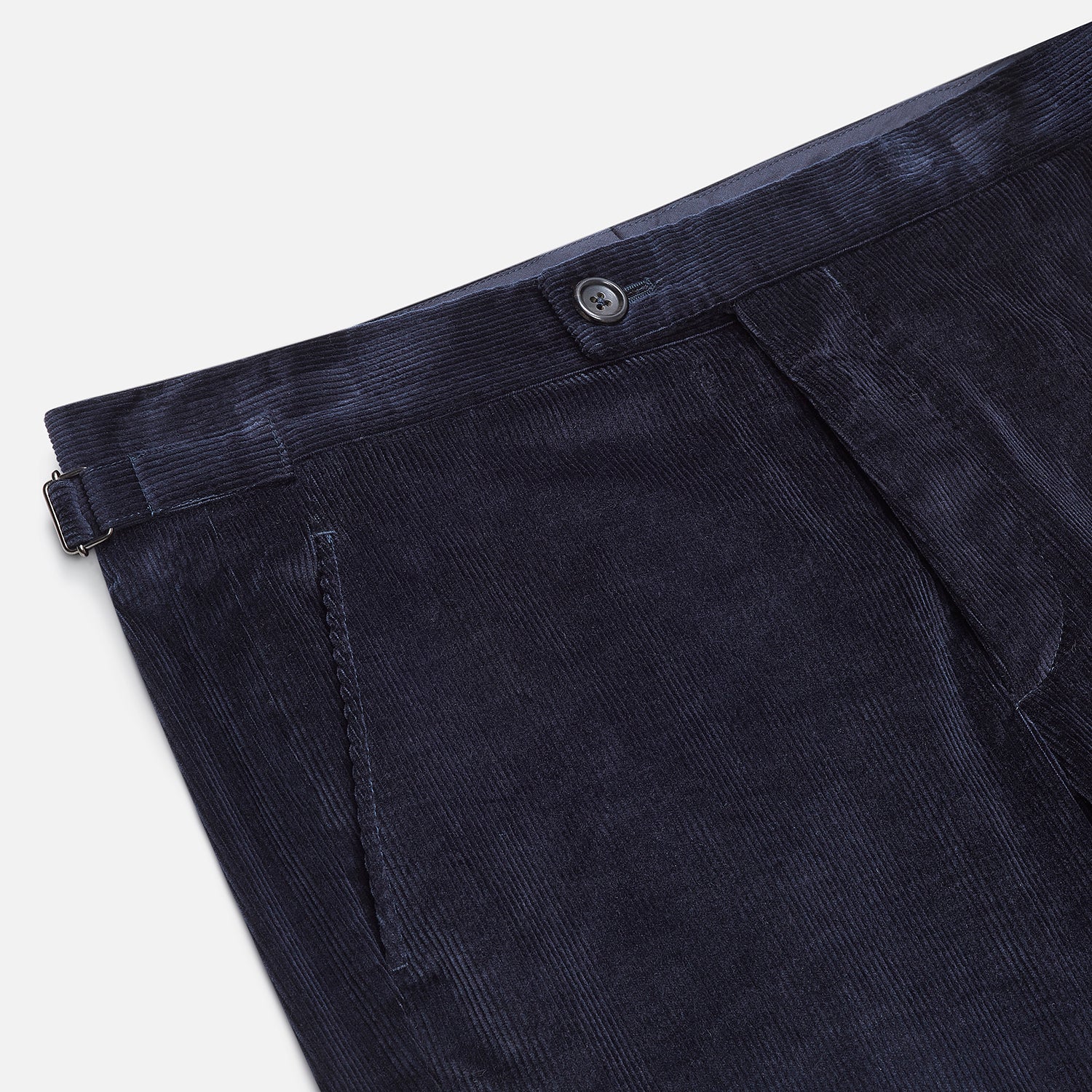 View 2 of product Navy Corduroy Henry Trousers