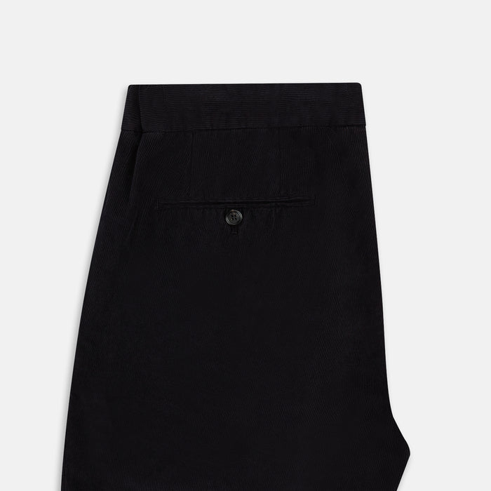 Navy Corduroy Miles Trousers Image 4