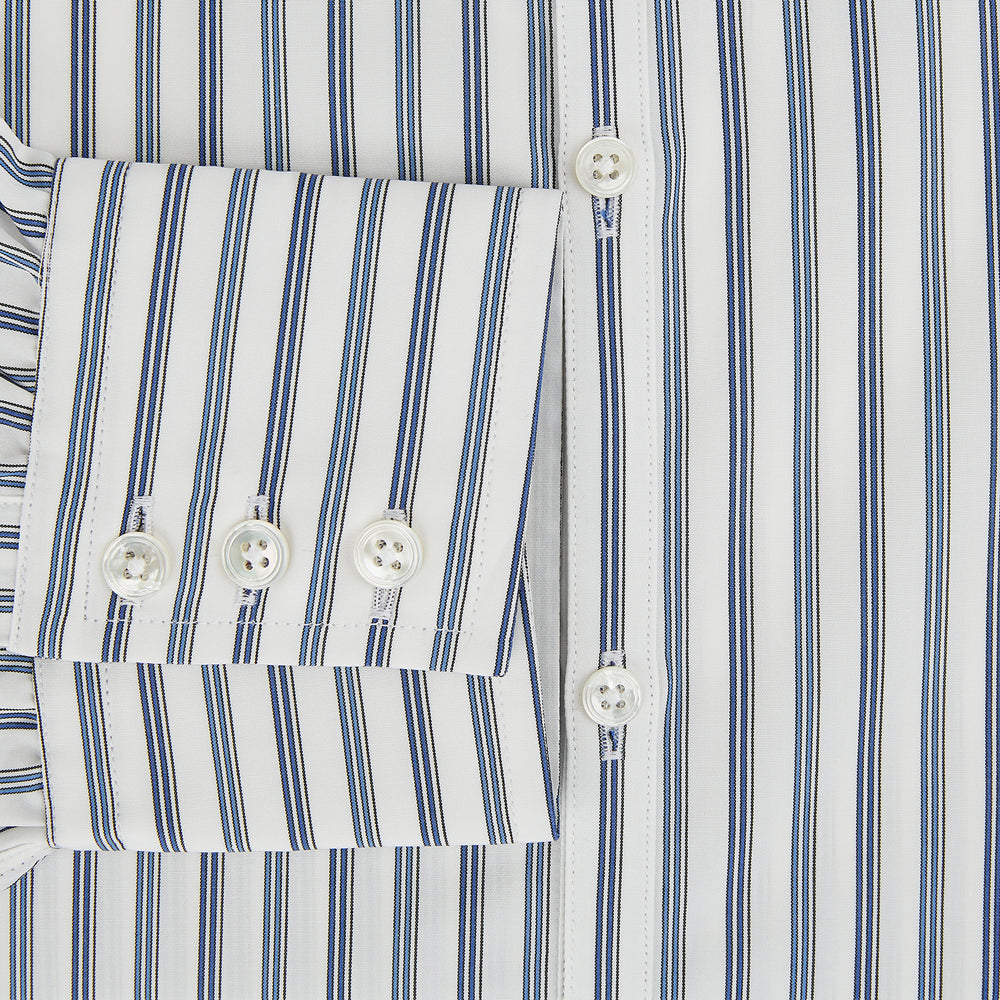 Sapphire Blue Multi Track Stripe Westminster shirt