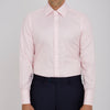 View 2 of product Pink Herringbone Superfine Cotton Shirt with T&A Collar and 3-Button Cuffs