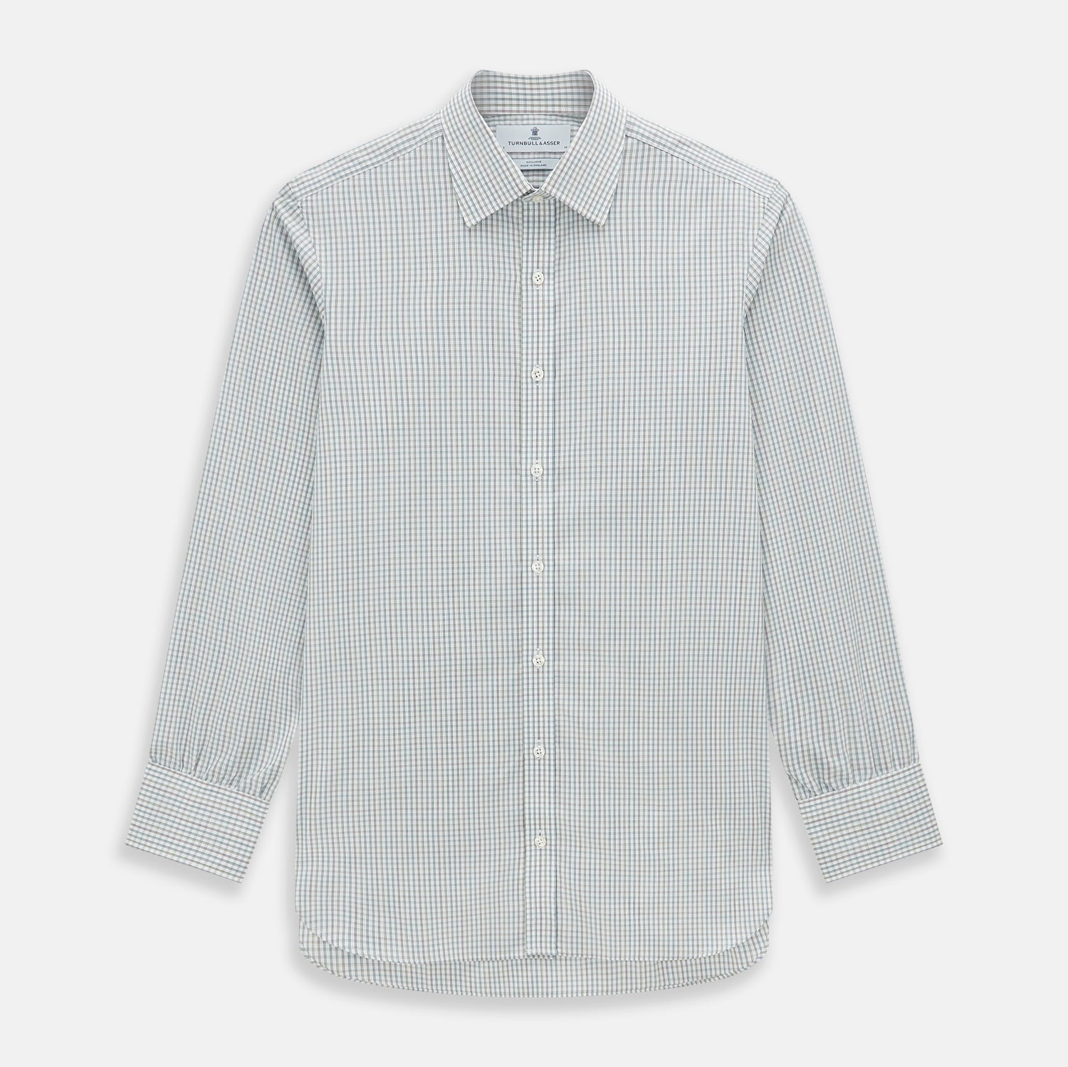 View 1 of product Forest Green with Multi-Hued Graph Check Mayfair Shirt