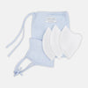 View 6 of product Exclusive Light Blue, White & Pink Stripe Commuter Mask With 3 Viroformula™ Filters