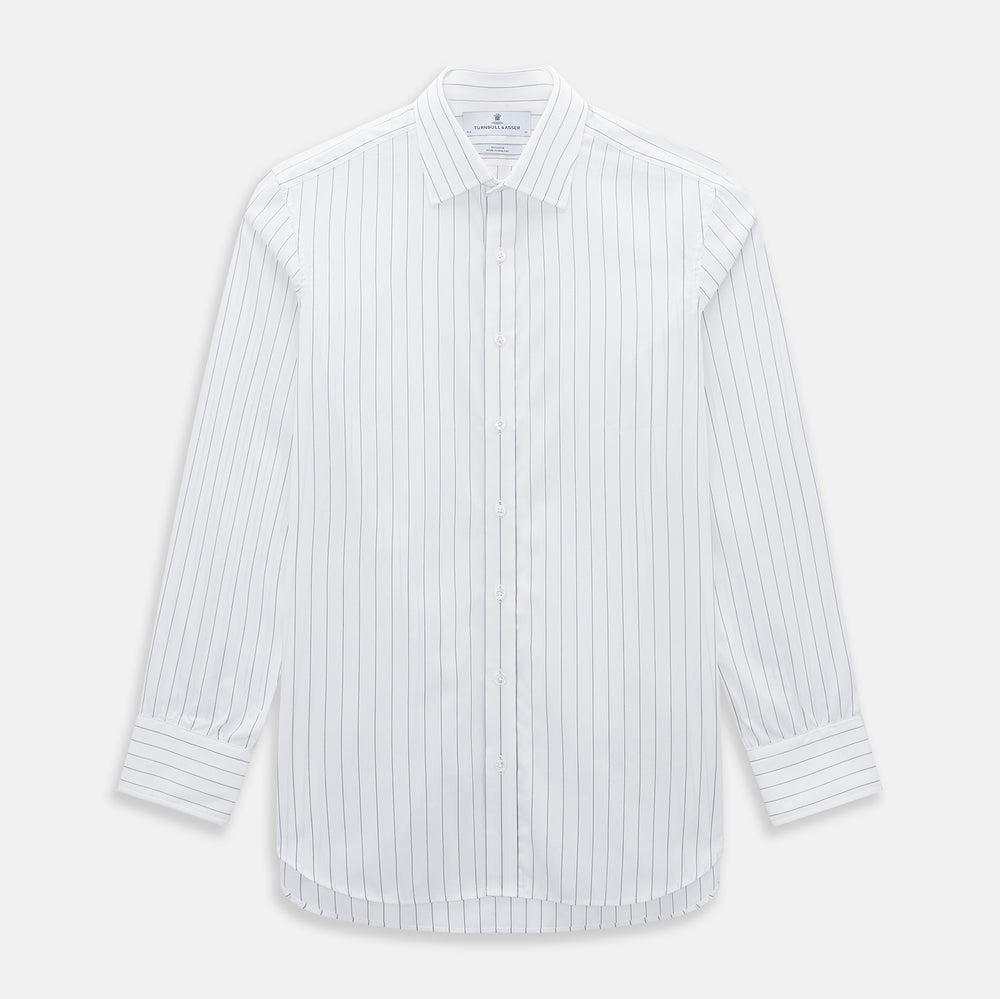 Navy Hairline Multi Stripe Mayfair Shirt