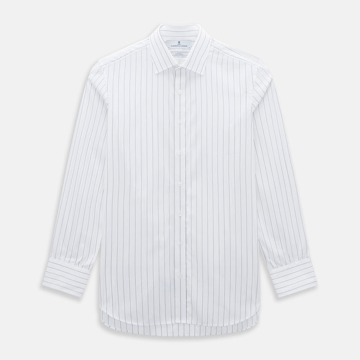Navy Hairline Multi Stripe Mayfair Shirt