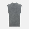 View 3 of product Ash Grey V-neck Sleeveless Cardigan