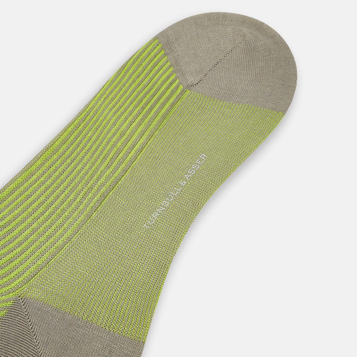 View 3 of product Lime/grey Thin Striped Long Socks