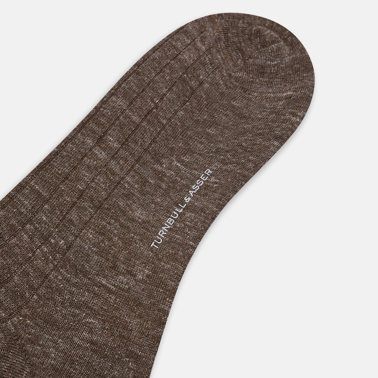View 3 of product Dark Chocolate Linen Mid-Length Socks