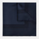 Midnight Blue Dot Silk Pocket Square