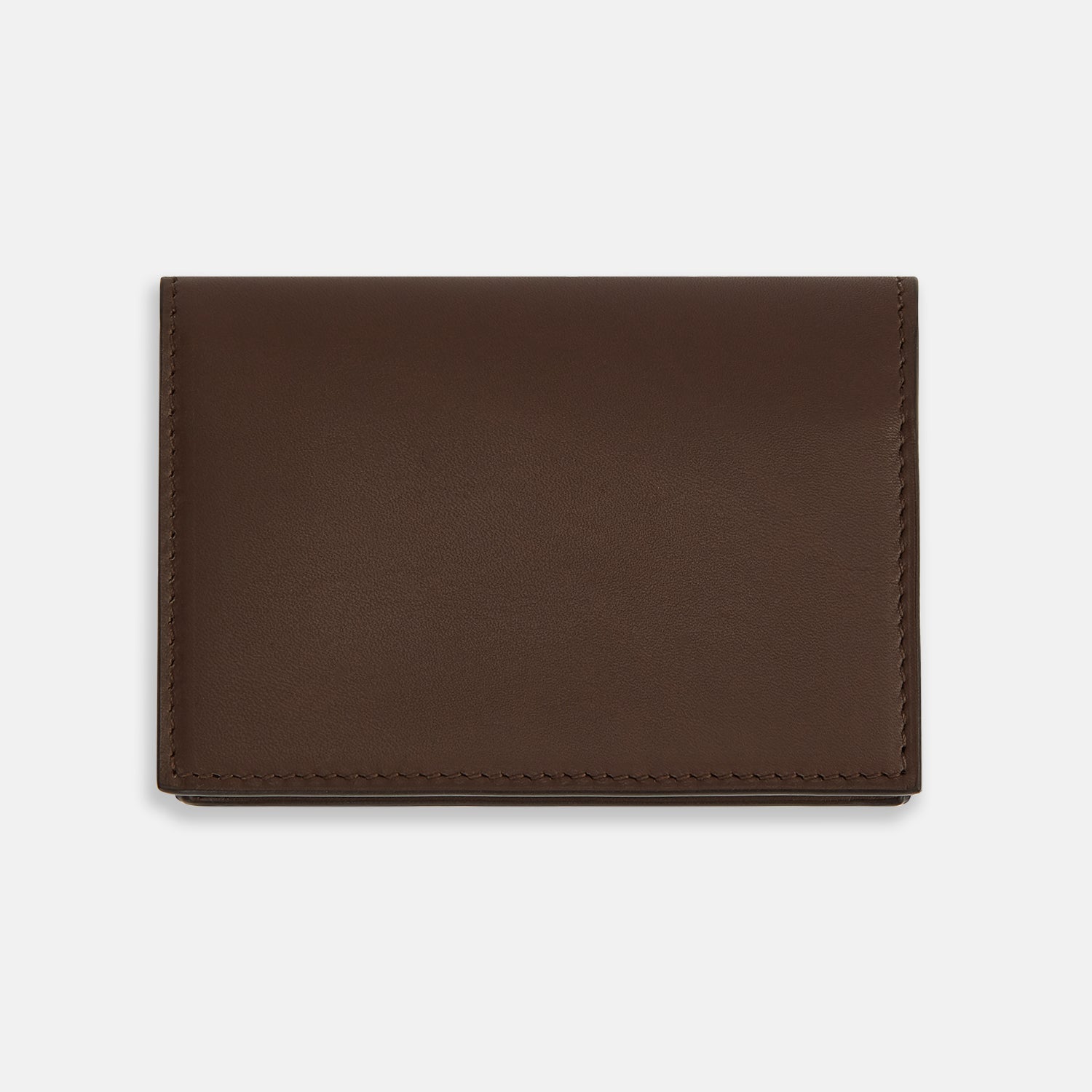 View 3 of product Dark Brown Leather Bi-Fold Card Holder