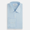 View 5 of product Light Blue Sea Island Quality Cotton Shirt with T&A Collar and 3-Button Cuffs