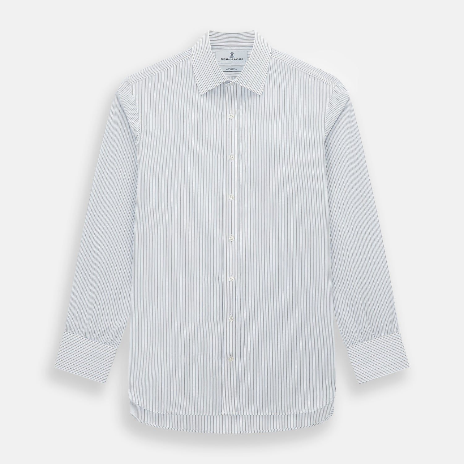 View 1 of product Navy and Blue Pinstripe Mayfair Shirt
