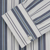 View 5 of product Blue, Green & White Stripe Weekend Fit Shirt with Derby Collar & 1-Button Cuffs