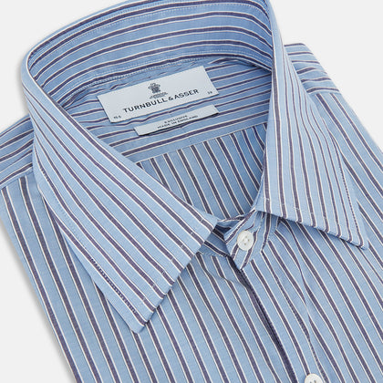 Steel Blue Ticking Stripe Westminster Shirt
